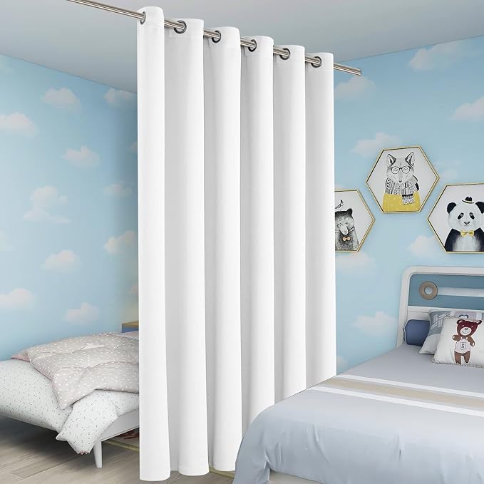 BONZER Room Divider Curtain Screen Partitions Light Reducing Wide Blackout - Image 5