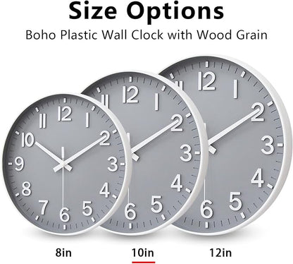 HZDHCLH Wall Clocks Battery Operated, Wall Clock Gray, 10 inch Wall Clock - Image 5