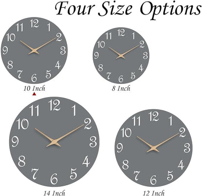 Mosewa Wall Clock Silent Non Ticking Decorative - Image 8