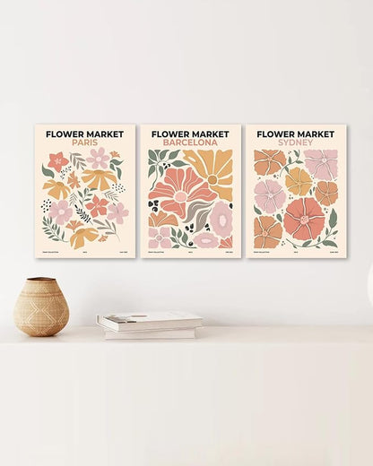 Sage Green Boho Wall Art Set of 3, Minimalist Framed Wall Art Geometric Line - Image 8