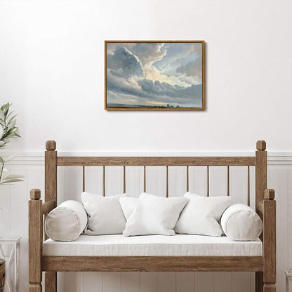 OIQArtOIQ Vintage Landscape Canvas Wall Art Framed Natural Scenery Painting - Image 6