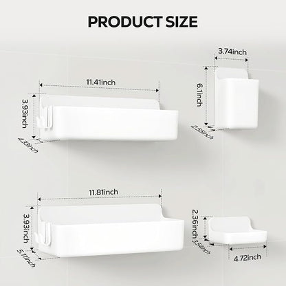 Nieifi Adhesive Wall Shelf, Shower Shelves, Shower Organizer - Image 2