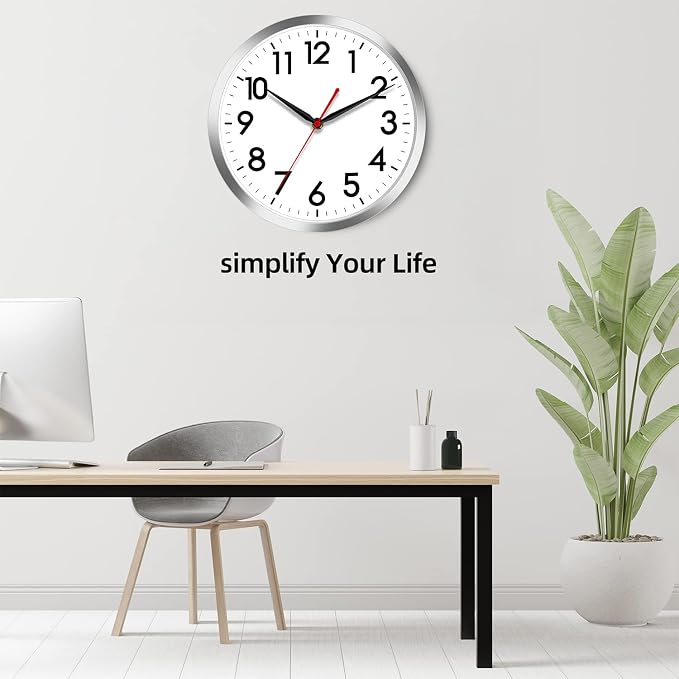 AKCISOT Wall Clock 14 Inch Large Silent Wall Clocks Battery Operated - Image 8