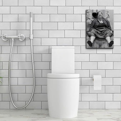 Funny Bathroom Canvas Wall Art Set of 2 - Image 6