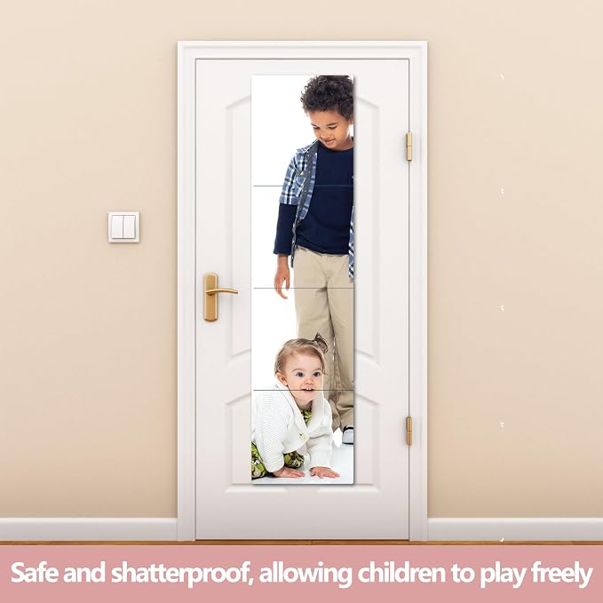 Unbreakable Wall Mirror Full Length, Over the Door Mirror - Image 4