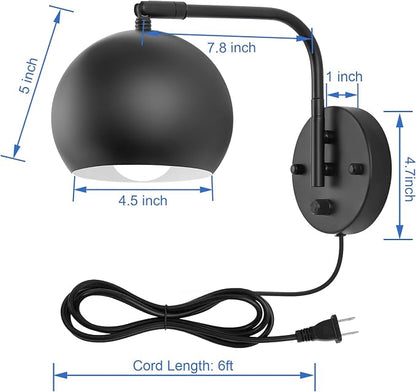 VATONI Wall Sconce with Remote Control, Dimmable Plug in Wall Sconces and - Image 6