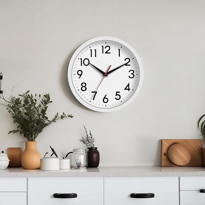 DAXSMY Wall Clock Modern Battery Operated 10 Inch Simpel Silent Non Ticking - Image 5