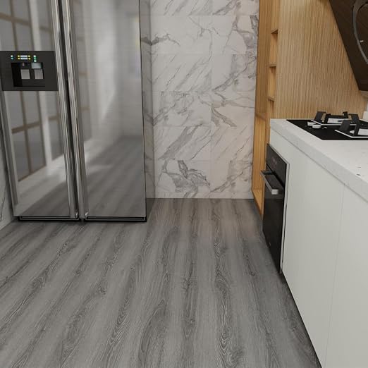 Wood Grain Peel and Stick Floor Tiles – 11.8” Width, Full Roll Length of 118" – - Image 4
