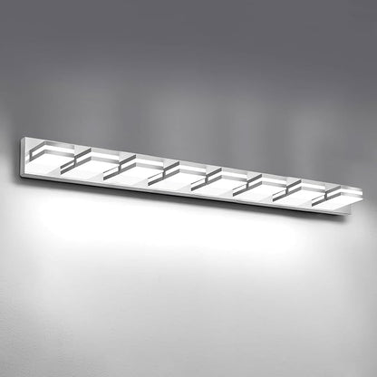 IZORRO LED Modern Bathroom Lights Fixtures, Chrome Acrylic Wall Lighting by IZORRO