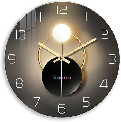 14 Inch Black and Gold Wall Clock by Constantplanet%E6%97%97%E8%88%B0%E5%BA%97