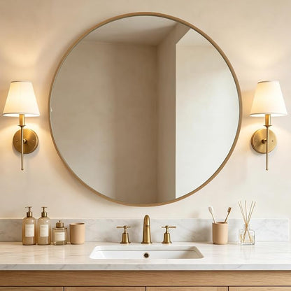WallBeyond Round Wood Mirror by WallBeyond