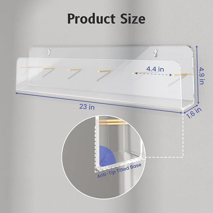 HIIMIEI Brochure Holder Wall Mount, Pamphlet Display Stand - Image 3