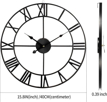 LEIKE 16" Large Wall Clocks Battery Operated, Round Modern Silent Non-Ticking - Image 4