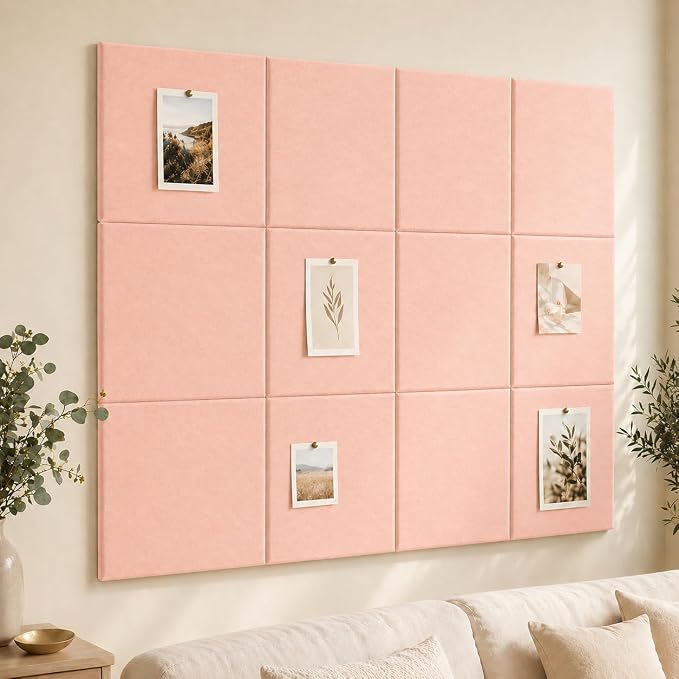 Large Cork Boards for Walls – 48" x 36" Self Adhesive Felt Wall Tiles by CreateYourIdealSpace