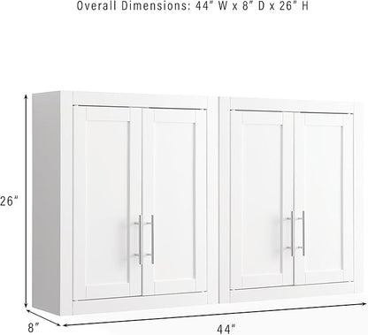 Crosley Furniture Savannah 2-Piece Wall Kitchen Storage Cabinet, Cabinets - Image 3