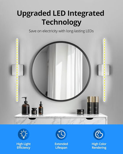 Combuh LED Bathroom Vanity Light Bar Dimmable IP44 Over Mirror Lighting Fixture - Image 7