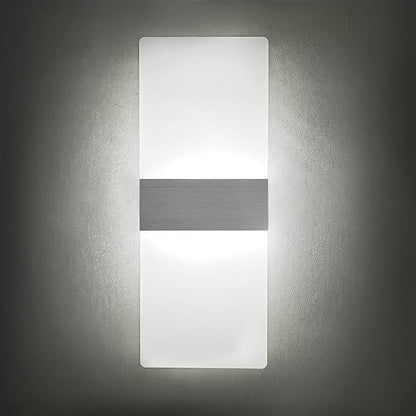KICAAO Modern Wall Sconces Set of Two, Led Wall Light 10w, 6000k White Light Up - Image 2