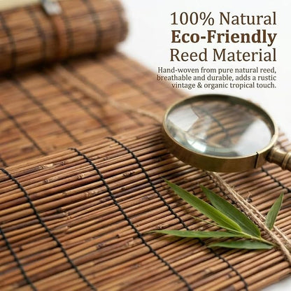 Bamboo Roller Shades for Outdoor Patio, Outside Waterproof Sun Shade, Privacy - Image 3