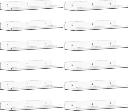 Qukaka Floating Shelves for Wall Decor, Living Room, Bathroom Decor, Nail by QukakaHomeCare