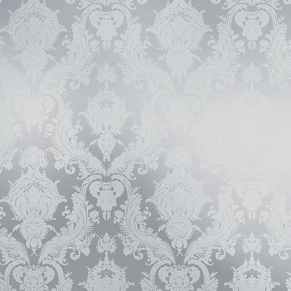 Tempaper Textured Metallic Silver Damsel Removable Peel and Stick Damask by TempaperCo