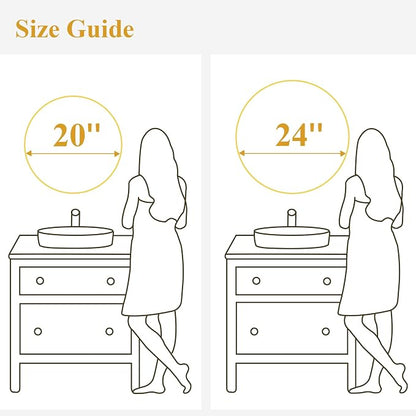 Fabuday Round Gold Mirror for Wall - Image 7