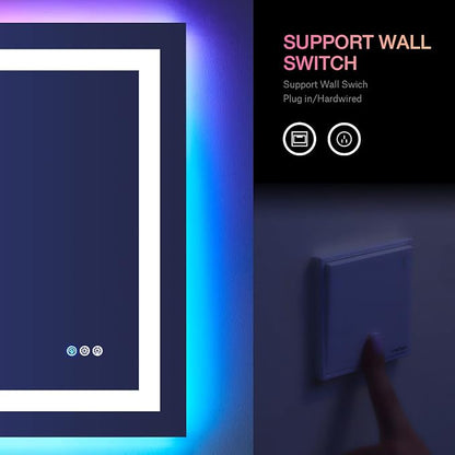 LOAAO 48"X30" LED Bathroom Mirror - Image 7