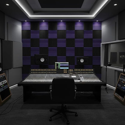 96 Pack Allxinlog Absorb the echo Acoustic Foam Panel Wedge Studio - Image 5