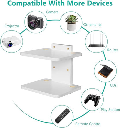 WALI Floating TV Shelf, 2 Tier Projector Shelf - Image 3