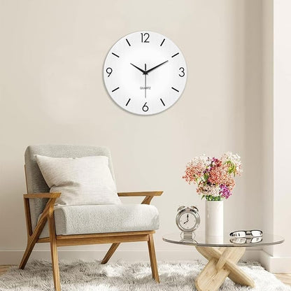 XFM Large Minimalist Wall Clocks Battery Operated 24 Inch White Modren Wall - Image 3
