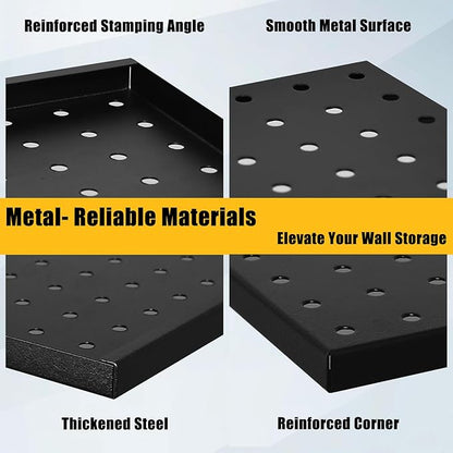PBHEPJ 8 Pcs Metal Pegboard Panels, Heavy Duty Peg Boards - Image 6