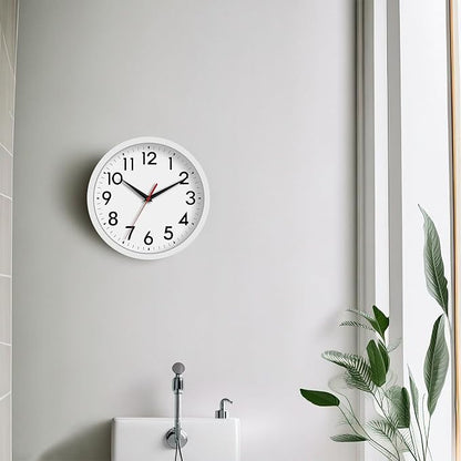DAXSMY Wall Clock Small Analog 8 Inch Silent Non Ticking Battery Operated - Image 7