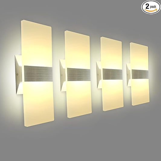 KICAAO Modern Wall Sconces, Led Wall Light 10w, Wall Sconce Up Downlight by KICAAO