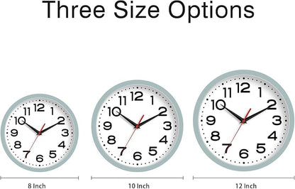 Roymnie Wall Clock Silent Non-Ticking Modern Clock Battery Operated 12 Inch - Image 7
