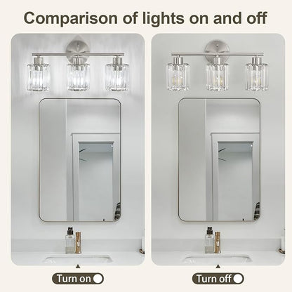 Crystal Bathroom Light Fixtures, Bathroom Lighting Fixtures Over Mirror - Image 7