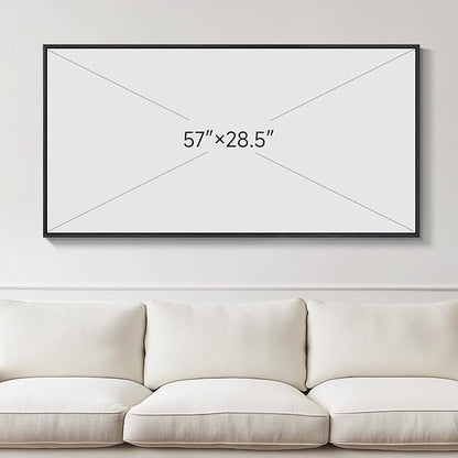 Large Framed Black and White Abstract Wall Art - Image 3