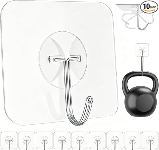 Latoxcaa Heavy Duty Adhesive Wall Hooks by Latoxcaa-SpaceMaster