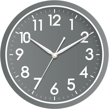 AKCISOT Wall Clock Bathroom 10 Inch Analog Small Wall Clocks Battery Operated by Akcisot