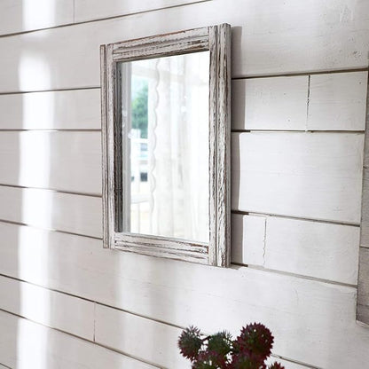 AAZZKANG Wall Mirror with Wood Framed Rustic Mirrors - Image 5