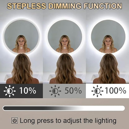 20 Inch Round LED Bathroom Mirror - Image 3