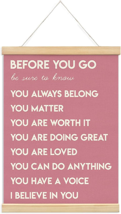 Mental Health Positive Affirmations Inspirational Wall Art Decor, Therapist by Unknown