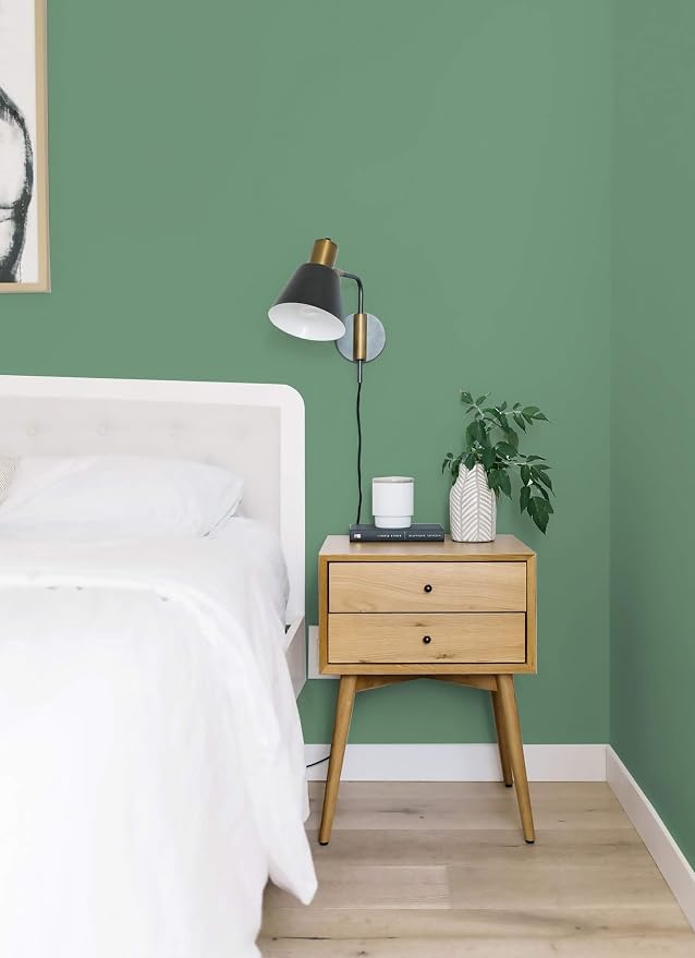 Dimoon 393''x17.7'' Green Peel and Stick Wallpaper Contact Paper Modern Self - Image 6