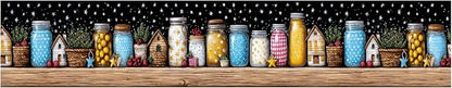 Mason Jar Wallpaper Border 196x4 Inch Removable Wall Border Peel and Stick - Image 2