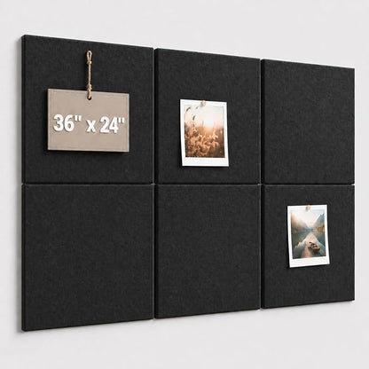 Large Cork Boards for Walls – 36" x 24" Self Adhesive Felt Wall Tiles by CreateYourIdealSpace