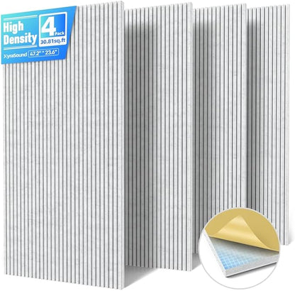 4 Pack Large Acoustic Panels Sound Absorbing by Unknown