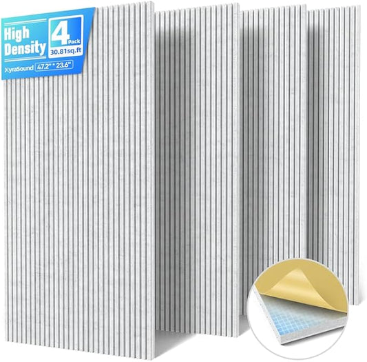 4 Pack Large Acoustic Panels Sound Absorbing by Unknown