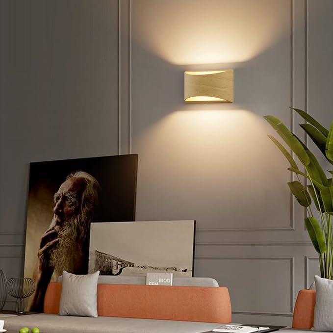 Aipsun Aluminum Modern Wall Light Fixtures 1 Pack Indoor LED Wall Sconce - Image 7