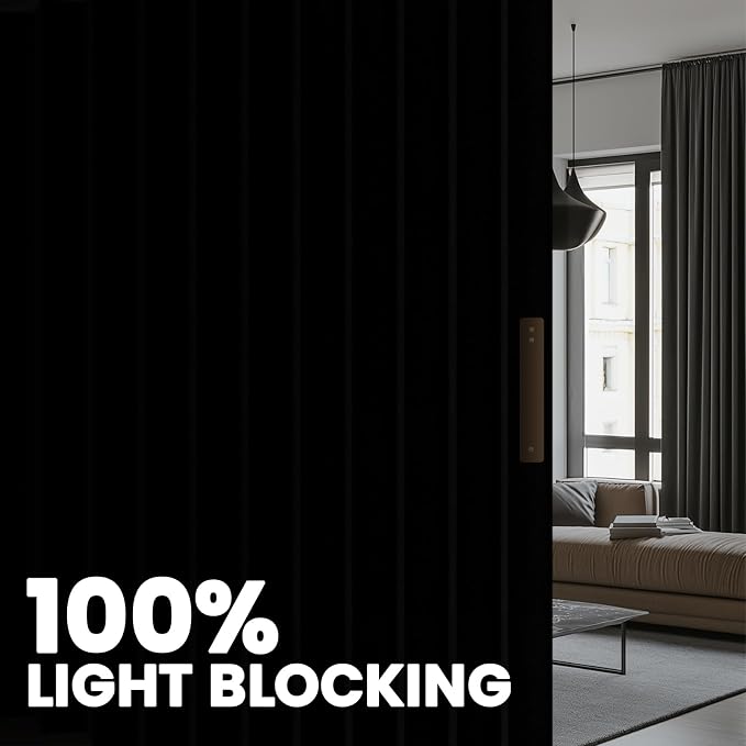 Room Divider Curtain Sets with Flexible Ceiling Track, Privacy Soundproof - Image 4
