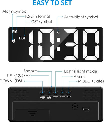AMIR Digital Alarm Clock, LED Clock - Image 3