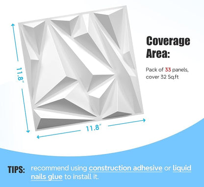 STICKGOO 33 Pack 3D Wall Panels - Image 4