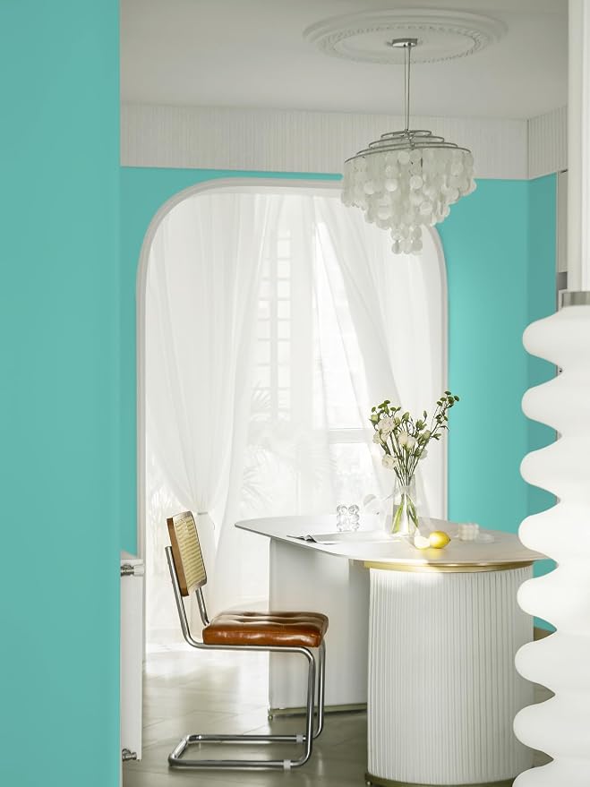 Dimoon 236.2''x17.7''Mint Green Peel and Stick Wallpaper Contact Paper Modern - Image 8